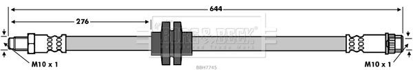 BORG & BECK Bremžu šļūtene BBH7745